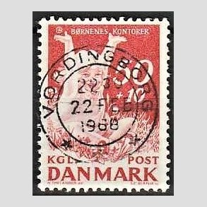 FRIMRKER DANMARK | 1965 - AFA 439F - Brnenes Kontor - 50 + 10 re rd - Lux Stemplet Vordingborg