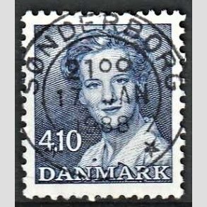 FRIMRKER DANMARK | 1988 - AFA 898 - Dronning Margrethe - 4,10 Kr. bl - Pragt Stemplet