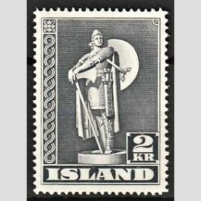 FRIMRKER ISLAND | 1939 - AFA 215 - Thorfinn Karlsefni - 2 kr. gr TK. 14 - Ubrugt