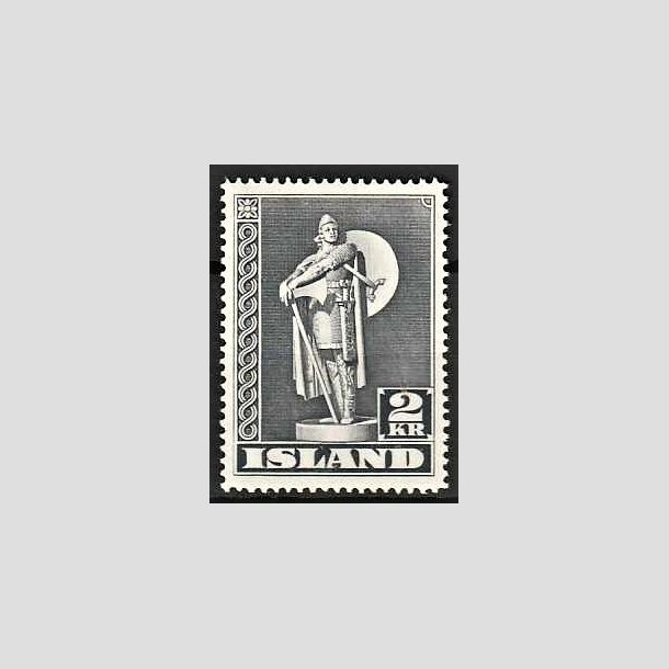 FRIMRKER ISLAND | 1939 - AFA 215 - Thorfinn Karlsefni - 2 kr. gr TK. 14 - Ubrugt