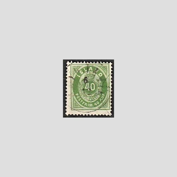 FRIMRKER ISLAND | 1875-76 - AFA nr. 11 -40 aur grn - Stemplet