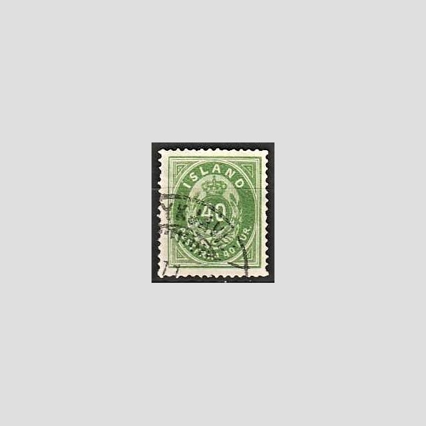 FRIMRKER ISLAND | 1875-76 - AFA nr. 11 -40 aur grn - Stemplet