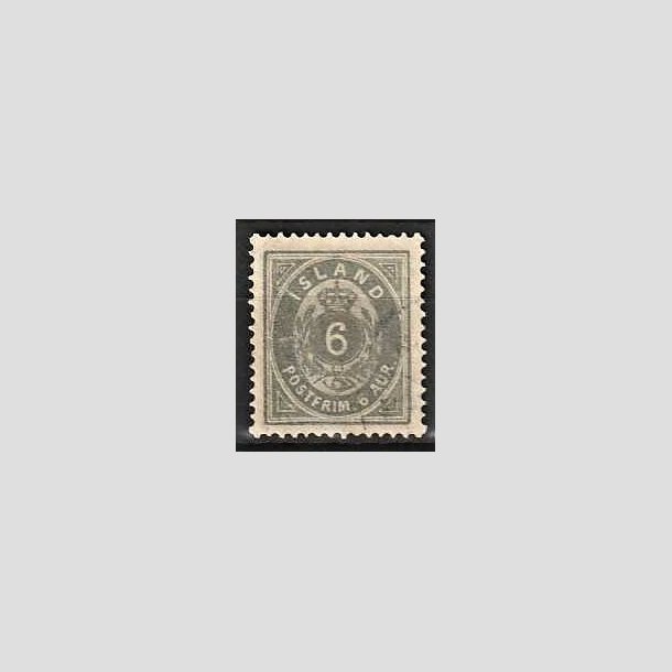 FRIMRKER ISLAND | 1875-76 - AFA 7 - 6 aur gr tk. 14 - Stemplet