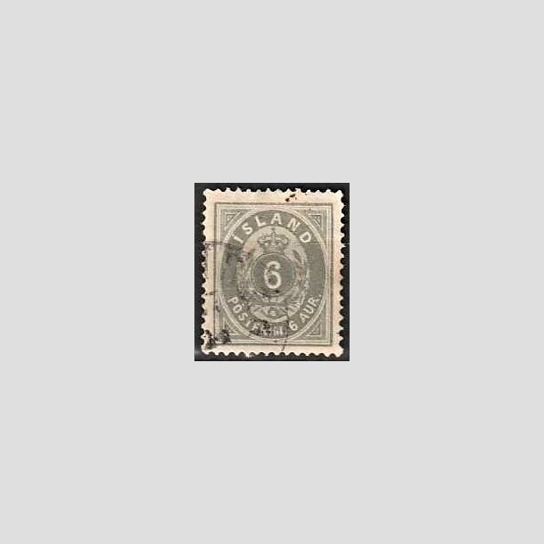 FRIMRKER ISLAND | 1875-76 - AFA 7 - 6 aur gr tk. 14 - Stemplet