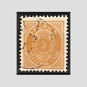 FRIMRKER ISLAND | 1896-97 - AFA 12B - 3 aur gul 