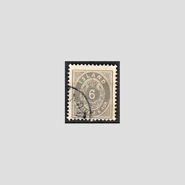 FRIMRKER ISLAND | 1875-76 - AFA 7B - 6 aur gr tk. 12 3/4 - Stemplet