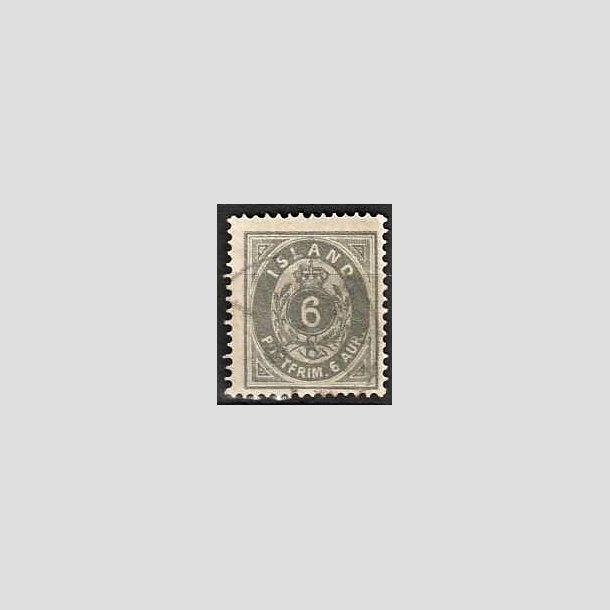 FRIMRKER ISLAND | 1875-76 - AFA 7 - 6 aur gr tk. 14 - Stemplet