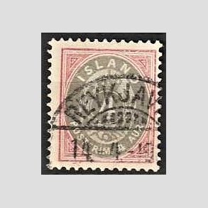FRIMRKER ISLAND | 1899-1900 - AFA 20 - 4 aur rosa/gr tk. 12 3/4 - Stemplet