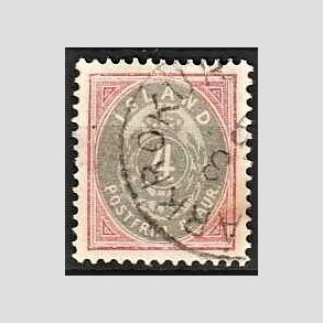 FRIMRKER ISLAND | 1899-1900 - AFA 20 - 4 aur rosa/gr tk. 12 3/4 - Stemplet