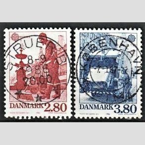 FRIM�RKER DANMARK | 1986 - AFA 870,871 - Europam�rker Natur- og milj� - 2,80 + 3,80 Kr. - Lux Stemplet