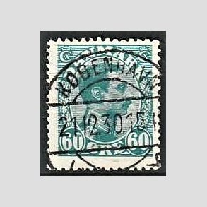 FRIMRKER DANMARK | 1921-22 - AFA 130 - Chr. X 60 re blgrn - Lux Stemplet Kbenhavn