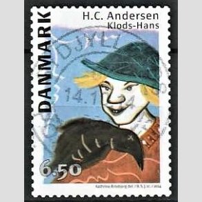 FRIM�RKER DANMARK | 2014 - AFA 1788 - H.C. Andersen - 6,50 Kr. Klods-Hans - Pragt Stemplet