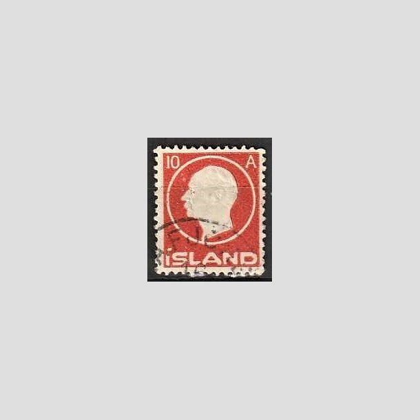 FRIMRKER ISLAND | 1912 - AFA 70 - Kong Frederik VIII - 10 aur rd - Stemplet