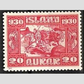 FRIMRKER ISLAND | 1930 - AFA 130 - Alting 1000 rs jubilum - 20 aur rd - Ubrugt