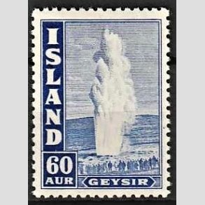 FRIMRKER ISLAND | 1947 - AFA 230B - Geysir - 60 aur bl tk. 11 - Postfrisk