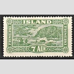 FRIMRKER ISLAND | 1925 - AFA 114 - Landskabsserie - 7 aur grn - Ubrugt 