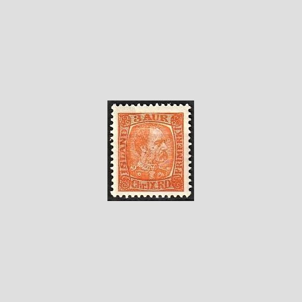 FRIMRKER ISLAND | 1902-04 - AFA 35 - Kong Chr. IX - 3 aur orange - Ubrugt