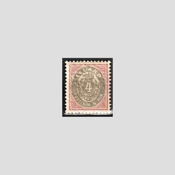 FRIMRKER ISLAND | 1899-1900 - AFA 20 - 4 aur rosa/gr tk. 12 3/4 - Postfrisk