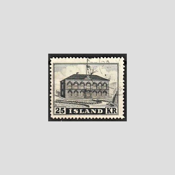 FRIMRKER ISLAND | 1952 - AFA 278 - Altingets bygning - 25 kr. gr - Stemplet