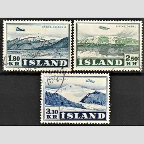 FRIMRKER ISLAND | 1952 - AFA 279-81 - Luftpost - 1,80 - 3,30 kr. i st - Stemplet