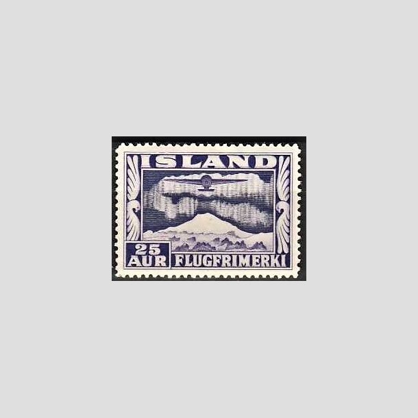 FRIMRKER ISLAND | 1934 - AFA 177 - Luftpost - 25 aur violet tk. 14 - Ubrugt