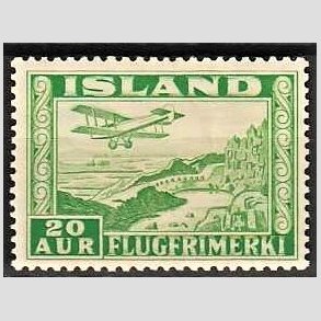 FRIMRKER ISLAND | 1934 - AFA 176A - Luftpost - 20 aur grn tk. 12 - Ubrugt