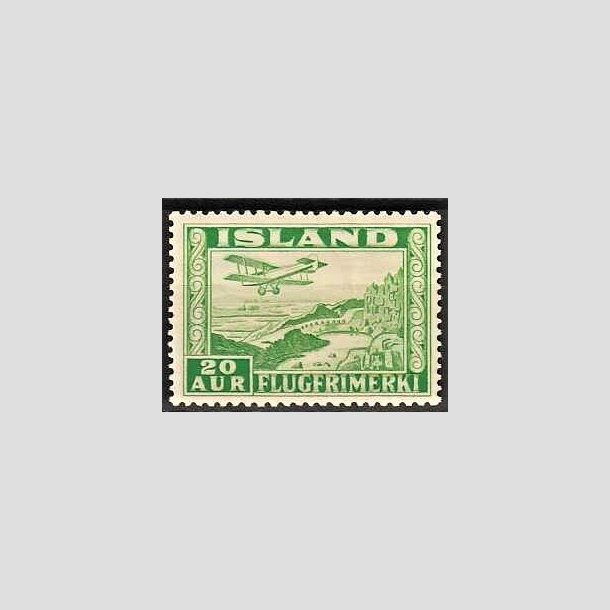 FRIMRKER ISLAND | 1934 - AFA 176A - Luftpost - 20 aur grn tk. 12 - Ubrugt