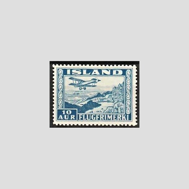 FRIMRKER ISLAND | 1934 - AFA 175 - Luftpost - 10 aur bl tk. 12  - Ubrugt