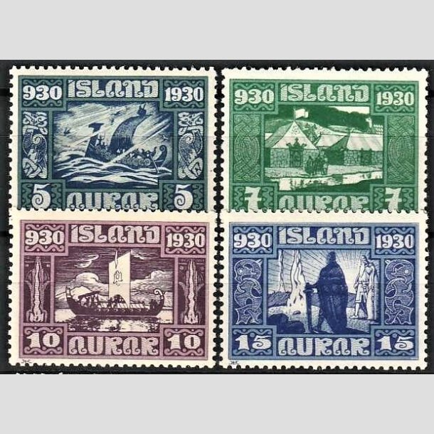 FRIMRKER ISLAND | 1930 - AFA 126-29 - Alting 1000 rs jubilum - 5 - 15 aur - Postfrisk