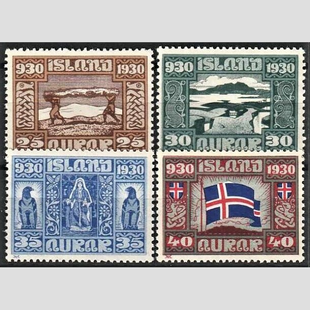 FRIMRKER ISLAND | 1930 - AFA 131-34 - Alting 1000 rs jubilum - 25 - 40 aur - Ubrugt