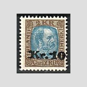 FRIMRKER ISLAND | 1926 - AFA 122 - Provisorier - 10 kr./2 kr. brun/blgrn - Postfrisk