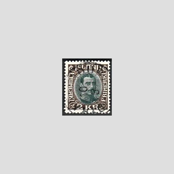 FRIMRKER ISLAND | 1931-33 - AFA 165 - Kong Christian X - 2 kr. mrkbrun/bl - Stemplet