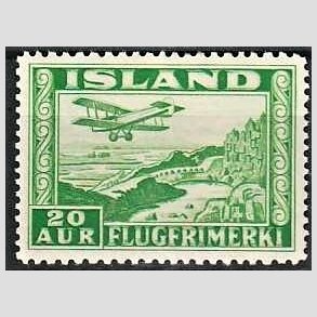 FRIMRKER ISLAND | 1934 - AFA 176A - Luftpost - 20 aur grn tk. 12 - Ubrugt