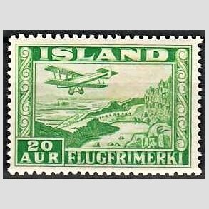 FRIMRKER ISLAND | 1934 - AFA 176 - Luftpost - 20 aur grn tk. 14 - Ubrugt