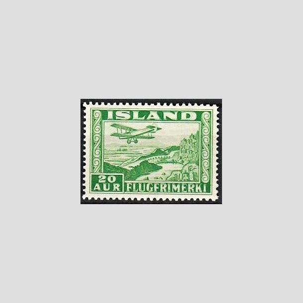 FRIMRKER ISLAND | 1934 - AFA 176 - Luftpost - 20 aur grn tk. 14 - Postfrisk