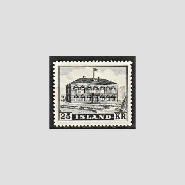 FRIMRKER ISLAND | 1952 - AFA 278 - Altingets bygning - 25 kr. gr - Postfrisk