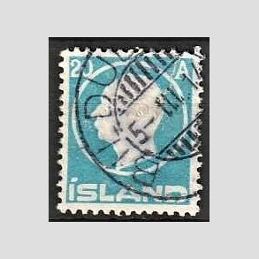 FRIMRKER ISLAND | 1912 - AFA 71 - Kong Frederik VIII - 20 aur bl - Stemplet