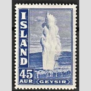 FRIMRKER ISLAND | 1940 - AFA 218 - Geysir - 45 aur ultramarin tk. 14 - Postfrisk