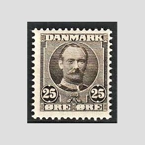 FRIM�RKER DANMARK | 1907 - AFA 57 - Frederik VIII 25 �re sepiabrun omv. vm. - Postfrisk