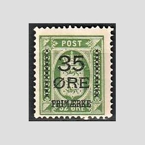 FRIMRKER DANMARK | 1912 - AFA 62 - 35/32 res Provisorier grn - Ubrugt