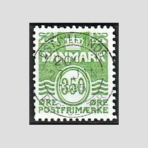 FRIM�RKER DANMARK | 1992 - AFA 1016 - B�lgelinie - 350 �re lysgr�n - Pragt Stemplet