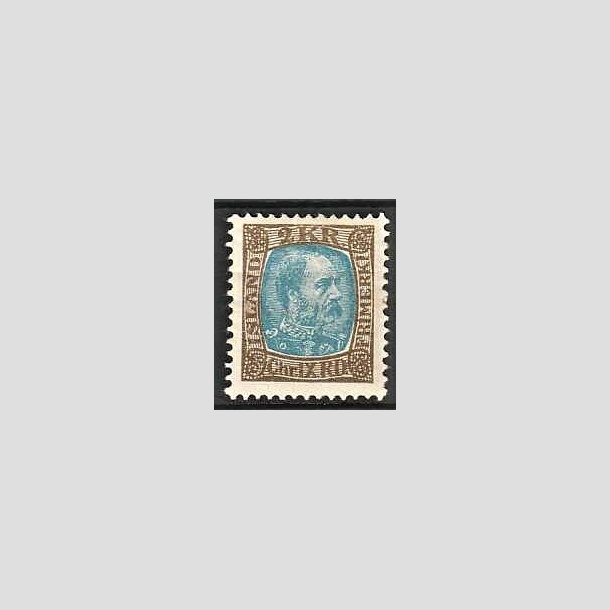 FRIMRKER ISLAND | 1902-04 - AFA 46 - Kong Chr. IX - 2 kr. brun/grnbl - Ubrugt