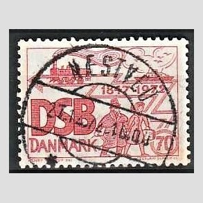 FRIM�RKER DANMARK | 1972 - AFA 525 - D.S.B 125 �r - 70 �re r�d - Pragt Stemplet N�stved