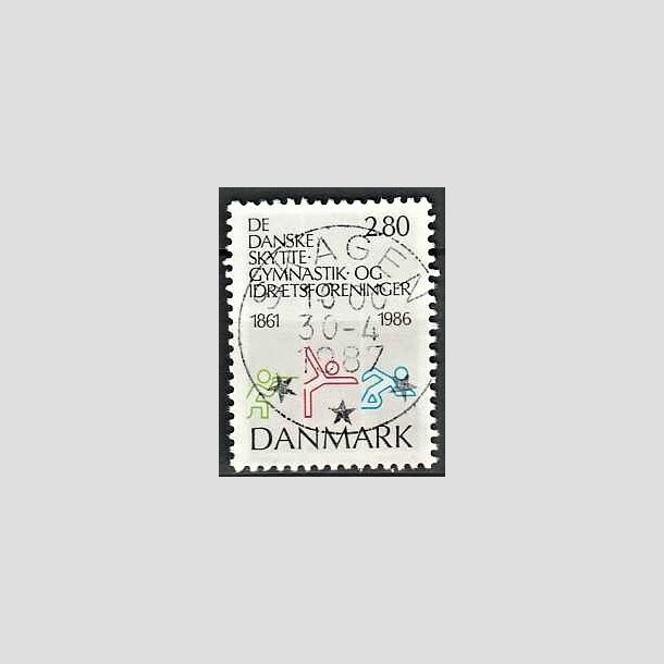 FRIMRKER DANMARK | 1986 - AFA 862 - Dansk Skytte og Gymnastik - 2,80 Kr. flerfarvet - Pragt Stemplet Skagen