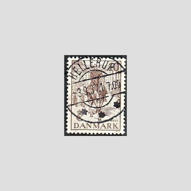 FRIMRKER DANMARK | 1937 - AFA 240 - Chr. X 25 re jubilum 10 re brun - Lux Stemplet Hellerup