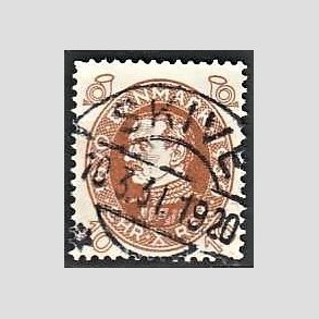 FRIMRKER DANMARK | 1930 - AFA 189 - Chr. X 60 r 10 re brun - Lux Stemplet Skive