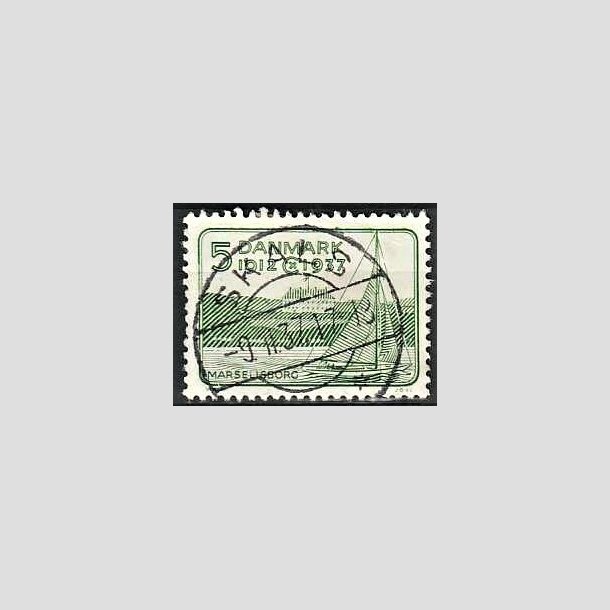 FRIMRKER DANMARK | 1937 - AFA 239 - Chr. X 25 re jubilum 5 re grn - Lux Stemplet Skals