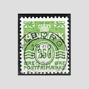 FRIM�RKER DANMARK | 1985 - AFA 819 - B�lgelinie - 250 �re lysgr�n - Pragt Stemplet �lborg