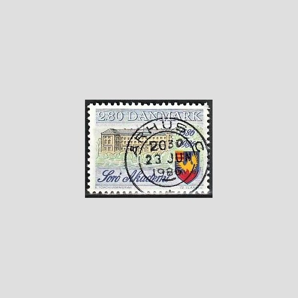 FRIMRKER DANMARK | 1986 - AFA 856 - Sor Akadami 400 r - 2,80 Kr. flerfarvet - Pragt Stemplet rhus C