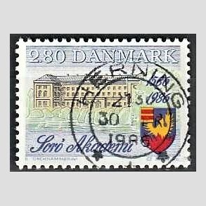 FRIM�RKER DANMARK | 1986 - AFA 856 - Sor� Akadami 400 �r - 2,80 Kr. flerfarvet - Pragt Stemplet Herning
